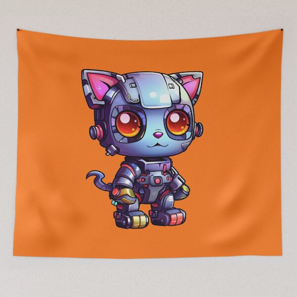Item preview, A Glimpse into the Robotic Futuristic Feline World designed and sold by AlienSkinEyes.