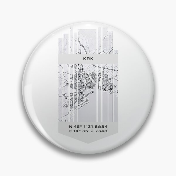 Item preview, CROATIA Krk - Latitude/Longitude designed and sold by ALLesROUNDER.