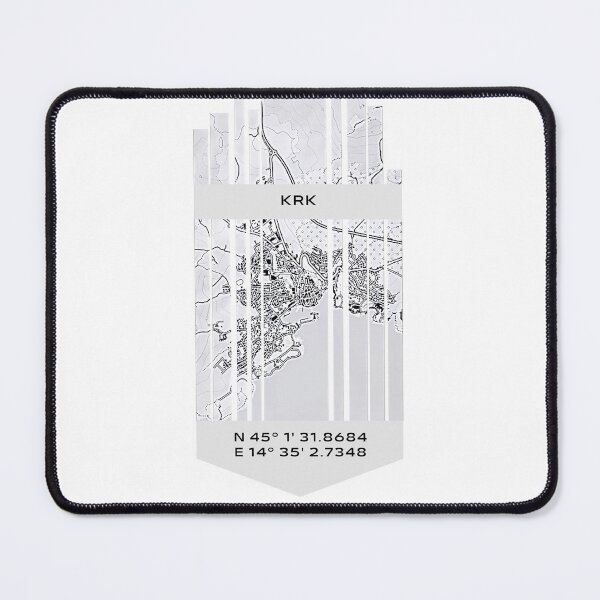 Item preview, CROATIA Krk - Latitude/Longitude designed and sold by ALLesROUNDER.