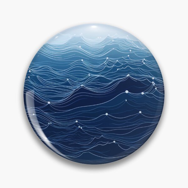 Item preview, Deep ocean wave illustration designed and sold by LazyLifestyle.