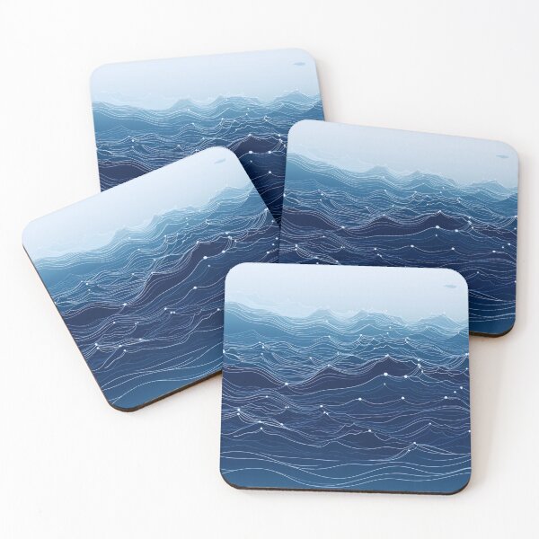 Item preview, Deep ocean wave illustration designed and sold by LazyLifestyle.