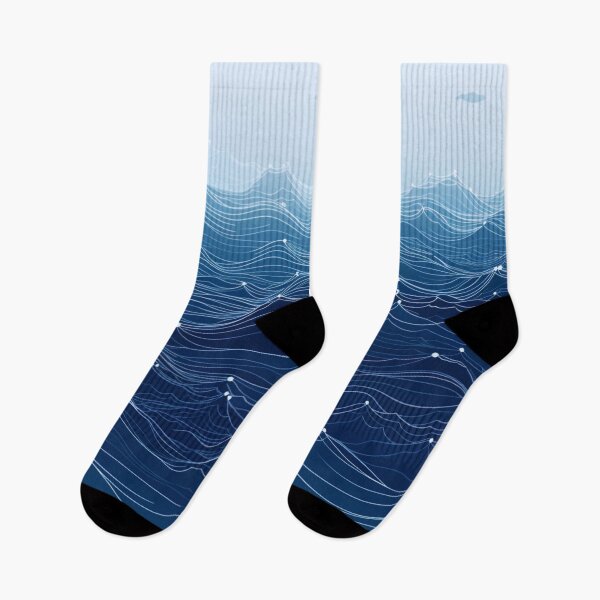 Item preview, Deep ocean wave illustration designed and sold by LazyLifestyle.