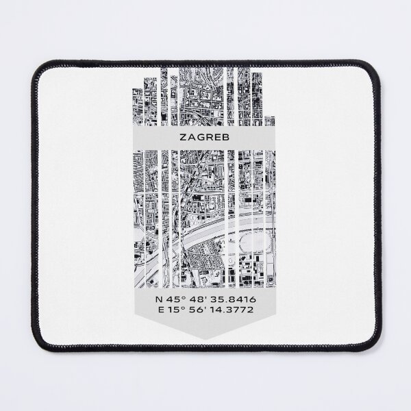 Item preview, CROATIA Zagreb - Latitude/Longitude designed and sold by ALLesROUNDER.