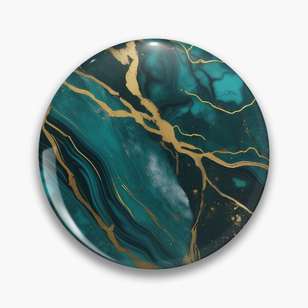 Item preview, Dark Teal Marble Texture with Gold Flecks  designed and sold by BirdsnStuff.