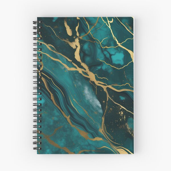 Item preview, Dark Teal Marble Texture with Gold Flecks  designed and sold by BirdsnStuff.