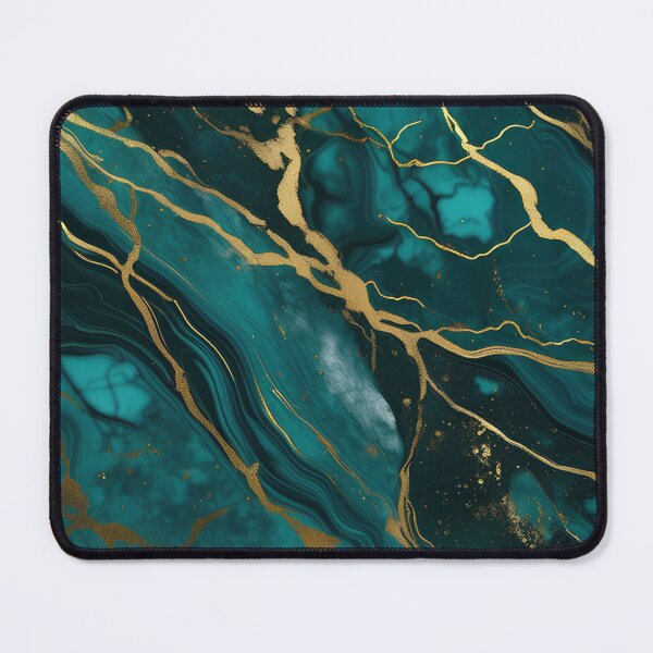 Item preview, Dark Teal Marble Texture with Gold Flecks designed and sold by BirdsnStuff.