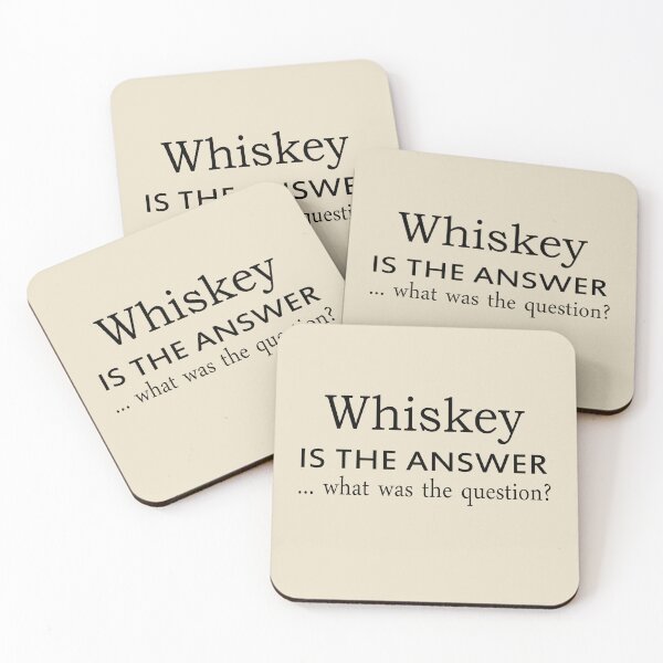 Item preview, Whiskey is the answer funny drinking quote lover drinker sayings jokes designed and sold by Alexaltay.