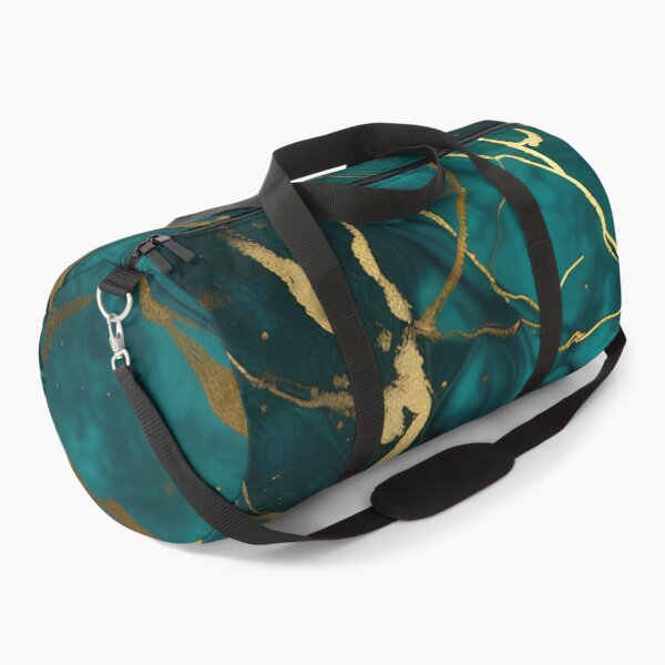 Item preview, Dark Teal Marble Texture with Gold Flecks designed and sold by BirdsnStuff.