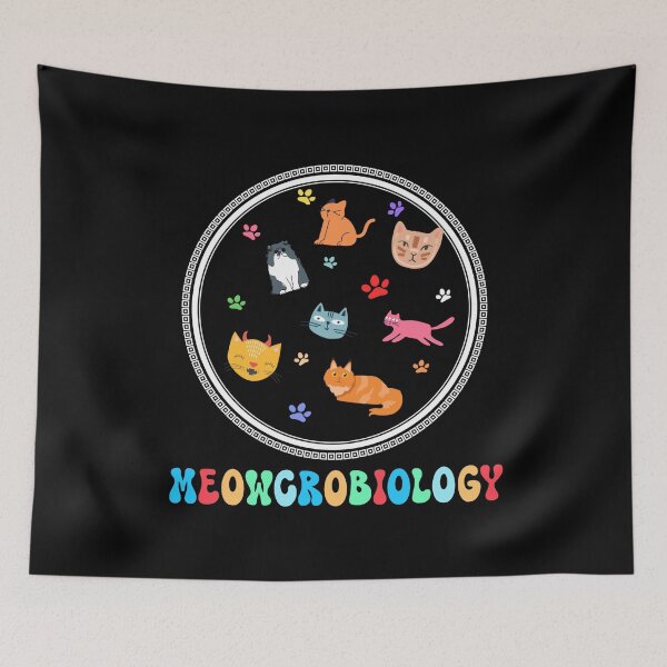 Item preview, Meowcrobiology Microscopic Cats Science Pet School Biology designed and sold by Allomensiaa.