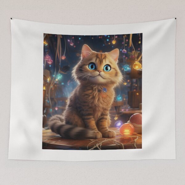 Item preview, Lindo gatito estilo Pixar designed and sold by DesignArtique.