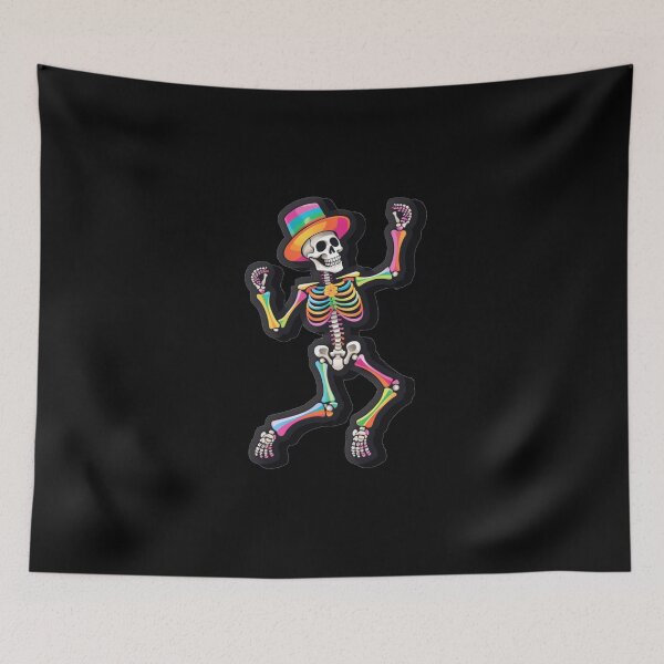 Item preview, dancing skeleton rainbow designed and sold by MacBeoThui.