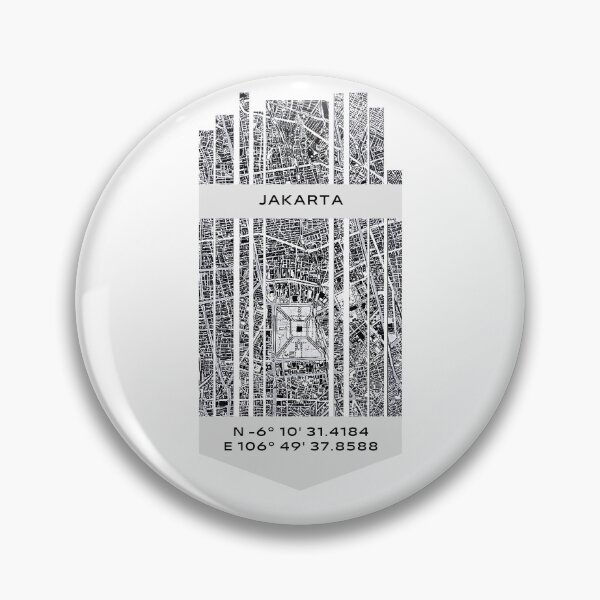 Item preview, INDONESIA Jakarta - Latitude Longitude designed and sold by ALLesROUNDER.