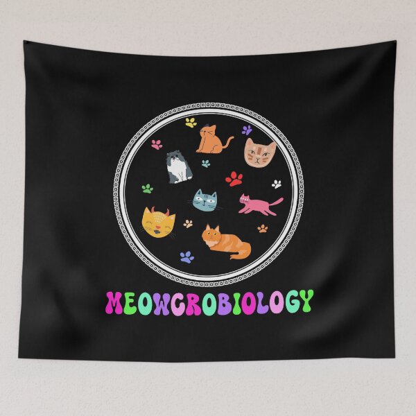 Item preview, Meowcrobiology Microscopic Cats Science School Biology designed and sold by Allomensiaa.