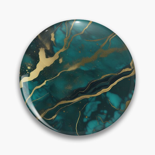 Item preview, Dark Teal Marble Texture with Gold Flecks  designed and sold by BirdsnStuff.