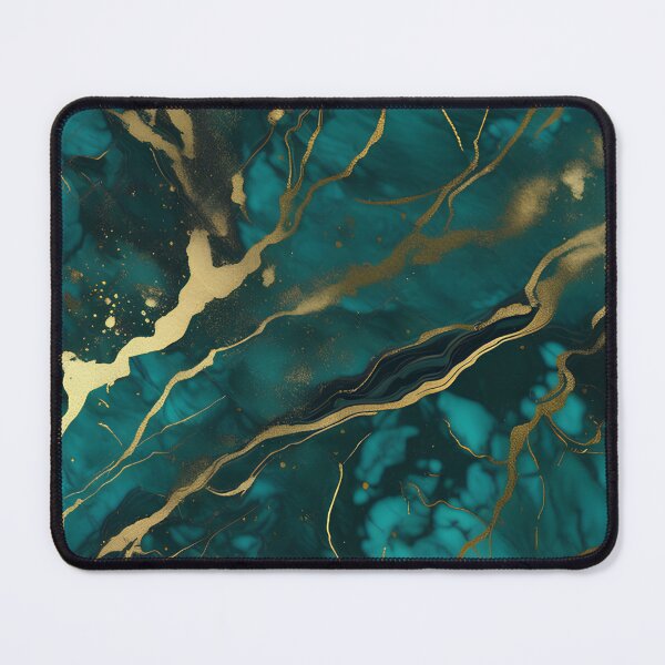 Item preview, Dark Teal Marble Texture with Gold Flecks designed and sold by BirdsnStuff.