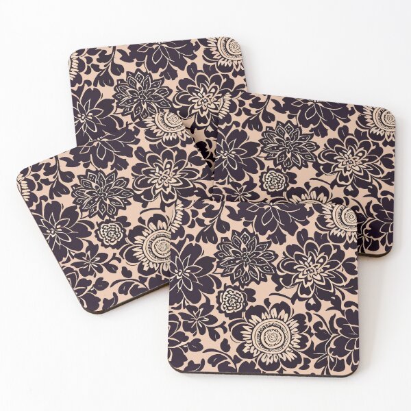 Item preview, Victorian Black Floral Pattern  designed and sold by SamJanner.