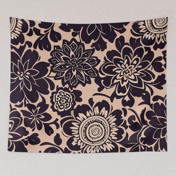 Item preview, Victorian Black Floral Pattern  designed and sold by SamJanner.