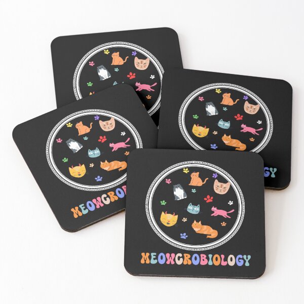 Item preview, Funny Meowcrobiology Microscopic Cats Groovy designed and sold by Allomensiaa.