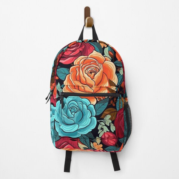Item preview, Boho roses floral pattern, colorful, seamless pattern designed and sold by SvarunPogani.