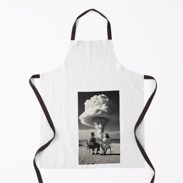 Item preview, a black and white photo of two people sitting on a beach designed and sold by Dark Fantasy Store.