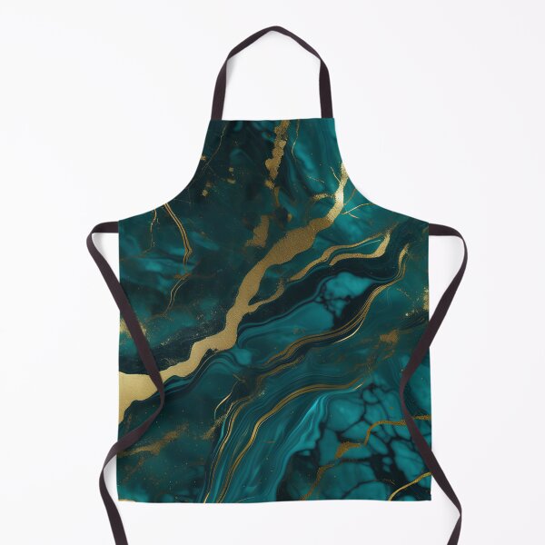 Item preview, Dark Teal Marble Texture with Gold Flecks designed and sold by BirdsnStuff.