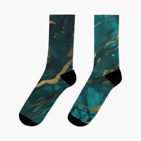 Item preview, Dark Teal Marble Texture with Gold Flecks  designed and sold by BirdsnStuff.