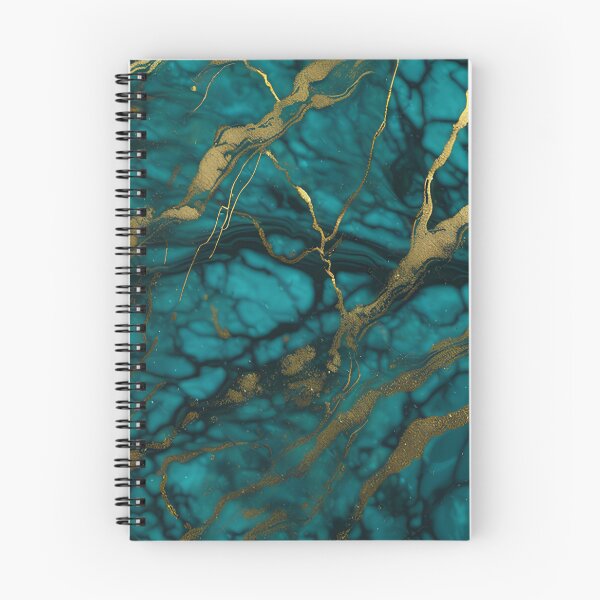 Item preview, Dark Teal Marble Texture with Gold Flecks  designed and sold by BirdsnStuff.