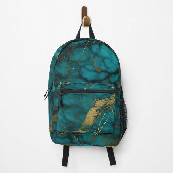 Item preview, Dark Teal Marble Texture with Gold Flecks  designed and sold by BirdsnStuff.