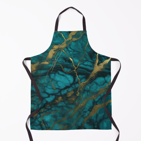 Item preview, Dark Teal Marble Texture with Gold Flecks designed and sold by BirdsnStuff.