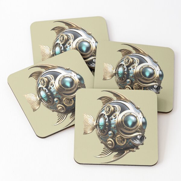 Item preview, Bio-mechanical Piranha Fish designed and sold by Vibranta Studio.