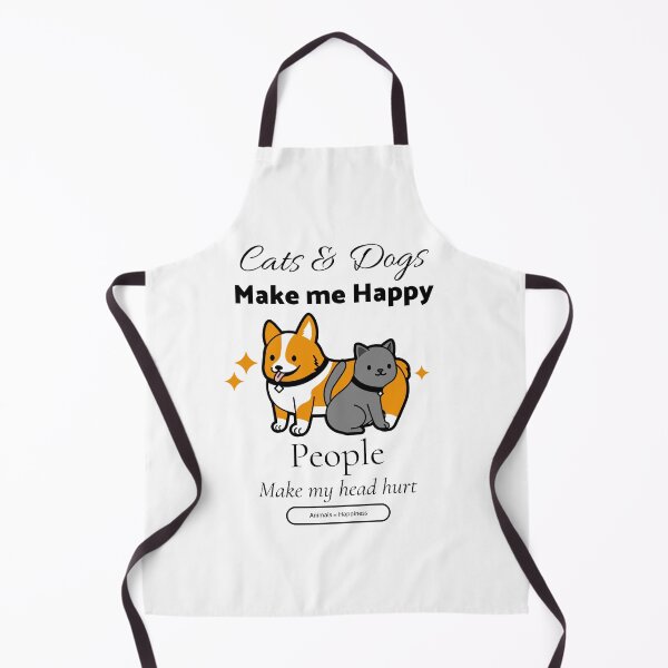 Item preview, Cats & Dogs Make me Happy, People Make my head hurt designed and sold by erenton.