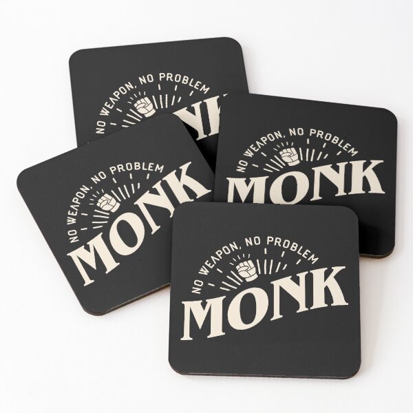 Item preview, Monk No Weapon No Problem Funny Tabletop RPG designed and sold by pixeptional.