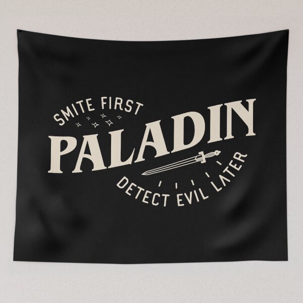 Item preview, Paladin Smite First Detect Evil Later Funny Tabletop RPG designed and sold by pixeptional.
