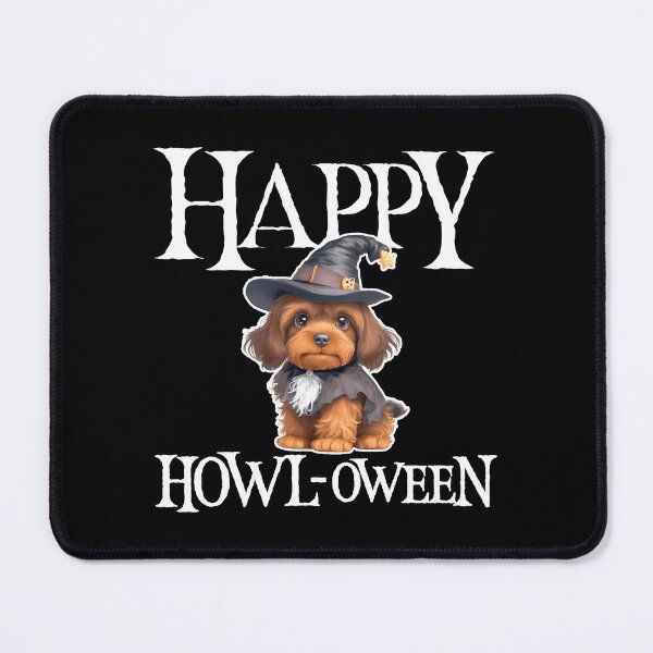 Item preview, Happy Halloween Howl Dog Puppy funny witch costume spooky trick or treat designed and sold by w1ckerman.