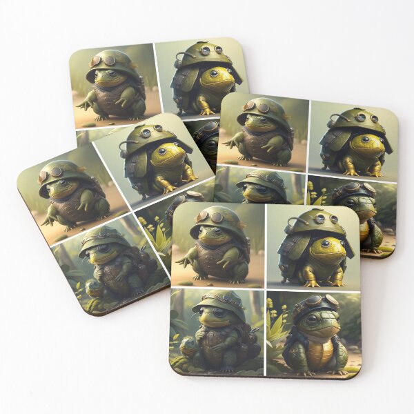 Item preview, Cute Baby Frog Army Collage Officer Cadet Major General  designed and sold by Michael Voyler.