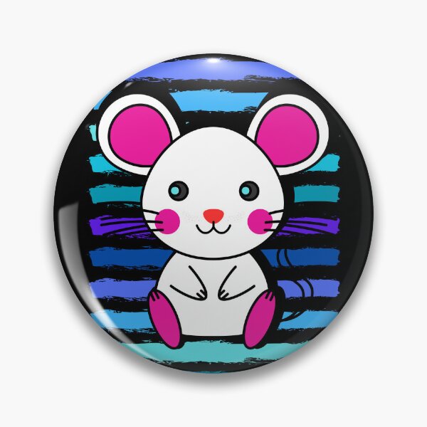 Item preview, White mouse with a red nose designed and sold by Sixcom.