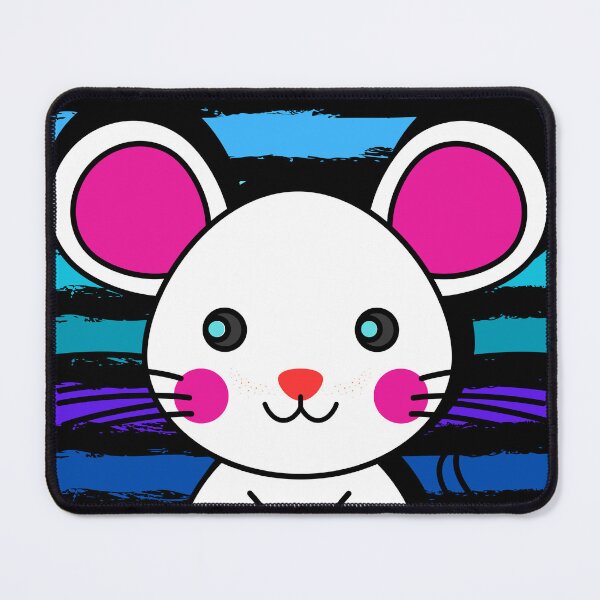Item preview, White mouse with a red nose designed and sold by Sixcom.