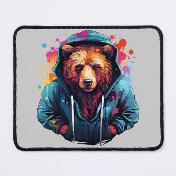 Item preview, Bear Grazer wearing hoodle designed and sold by Kwanbaba21.