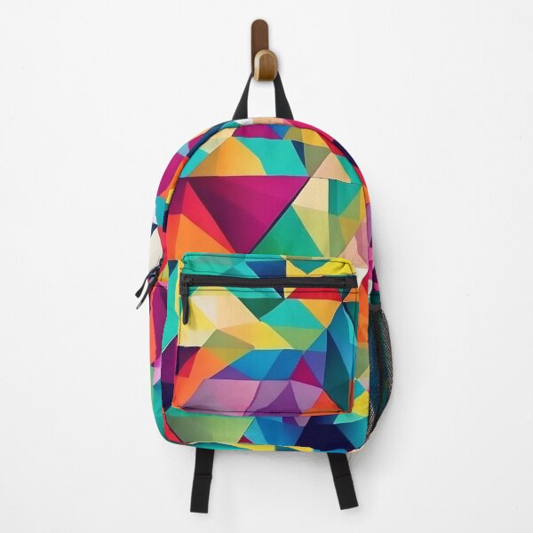 Item preview, Cubist Rainbow Spectrum - Geometric Harmony in Multicolored Brilliance designed and sold by Freak-Scene.