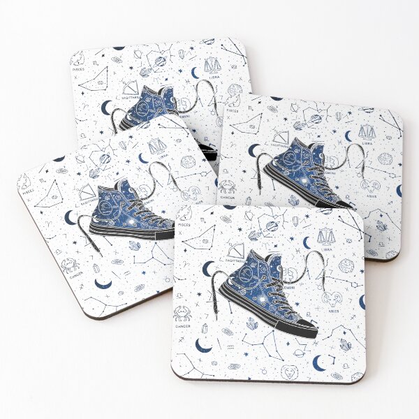 Item preview, Aquarius high tops - Space canvas designed and sold by MickeyEdwards.