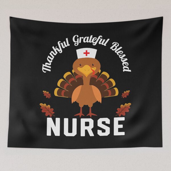 Item preview, Blessed Nurse Thanksgiving Turkey Fall designed and sold by mainana78.