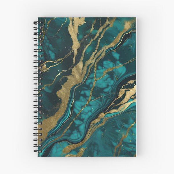 Item preview, Dark Teal Marble Texture with Gold Flecks  designed and sold by BirdsnStuff.
