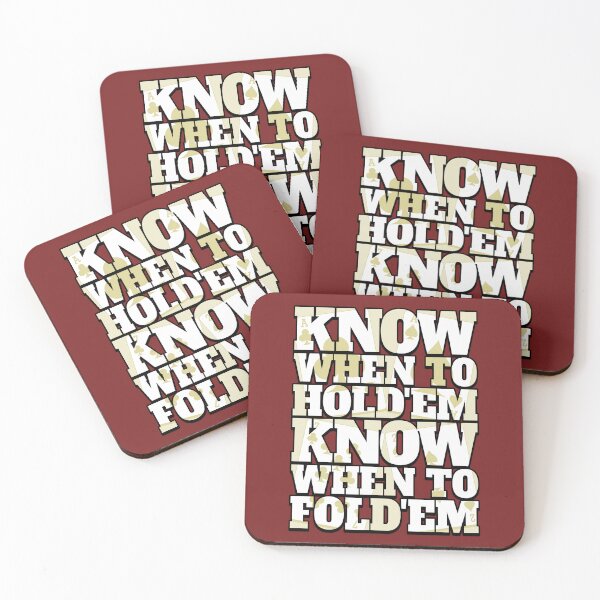 Item preview, Know When to Hold'em. Know When to Fold'em designed and sold by robotrobotROBOT.