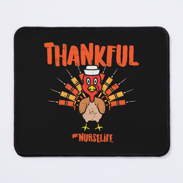 Item preview, Thankful Turkey Nurse Cute Thanksgiving Scrub Top Fall designed and sold by mainana78.