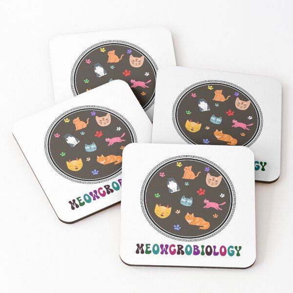 Item preview, Meowcrobiology Funny Microscopic Cats designed and sold by Allomensiaa.