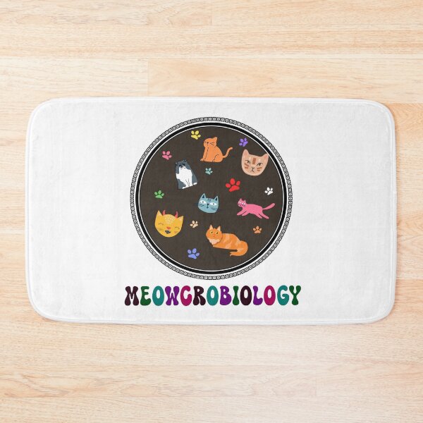 Item preview, Meowcrobiology Funny Microscopic Cats designed and sold by Allomensiaa.