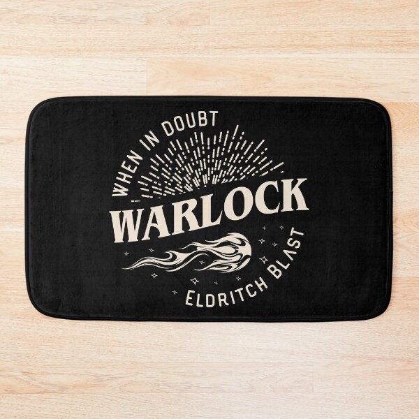 Item preview, Warlock When In Doubt Eldritch Blast Tabletop RPG designed and sold by pixeptional.