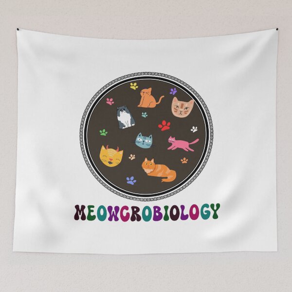 Item preview, Meowcrobiology Funny Microscopic Cats designed and sold by Allomensiaa.