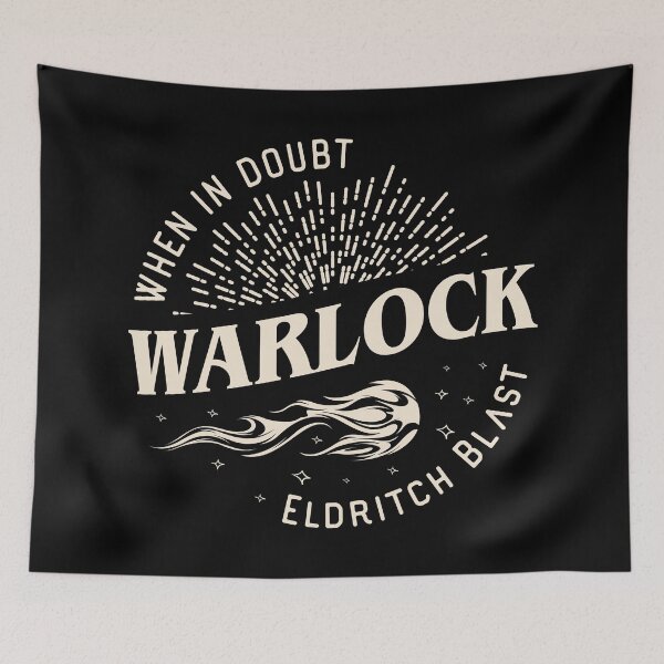 Item preview, Warlock When In Doubt Eldritch Blast Tabletop RPG designed and sold by pixeptional.