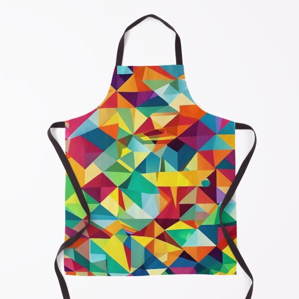 Item preview, Cubist Rainbow Spectrum ver.2 - Geometric Harmony in Multicolored Brilliance designed and sold by Freak-Scene.